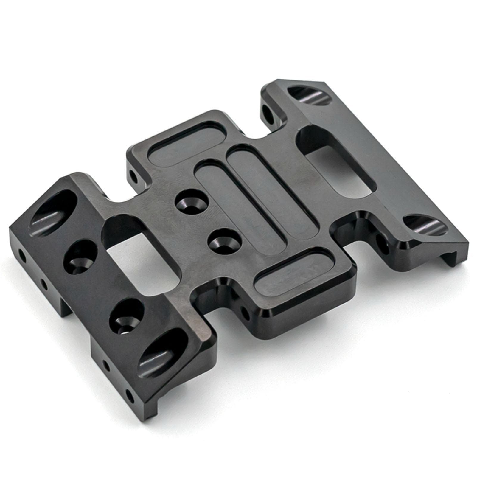 Aluminum Alloy Chassis Center Skid Plate with Screw Replacement Accessory Fit replacement for 1/10 black