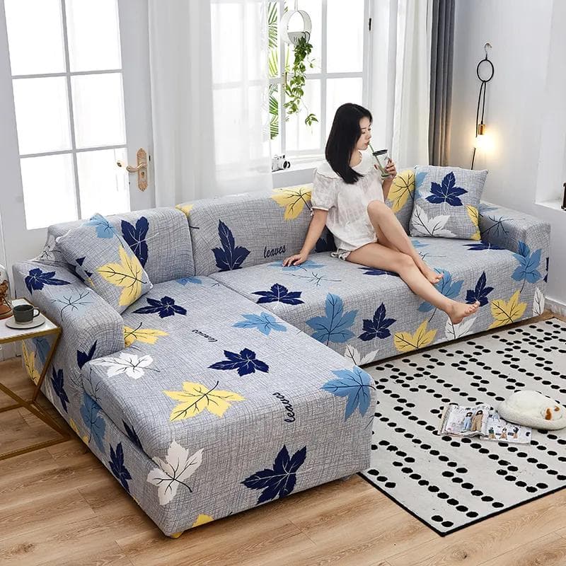 Stretchable Elastic Sofa Cover for Living Room 1/2/3/4 Seat Couch Cover Stretch L Shaped Sofa Cover 1seat 90-140cm