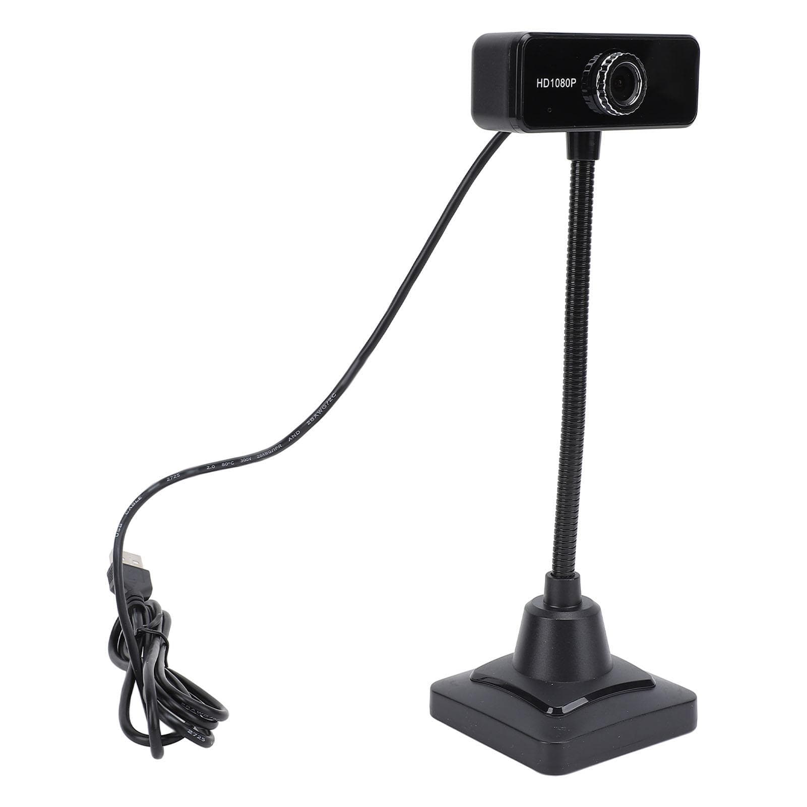 USB HD 1080P Webcam with Nose Canceling Microphone Wide Angle Desktop Webcam for PC Laptop