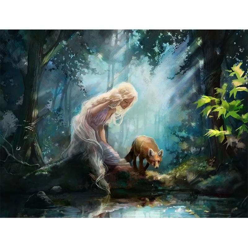 Diy Hand Made Diamond Embroidery Mosaic Painting Kits Wall Cross Sticker Arwen Picture Home Decor 20X30CM