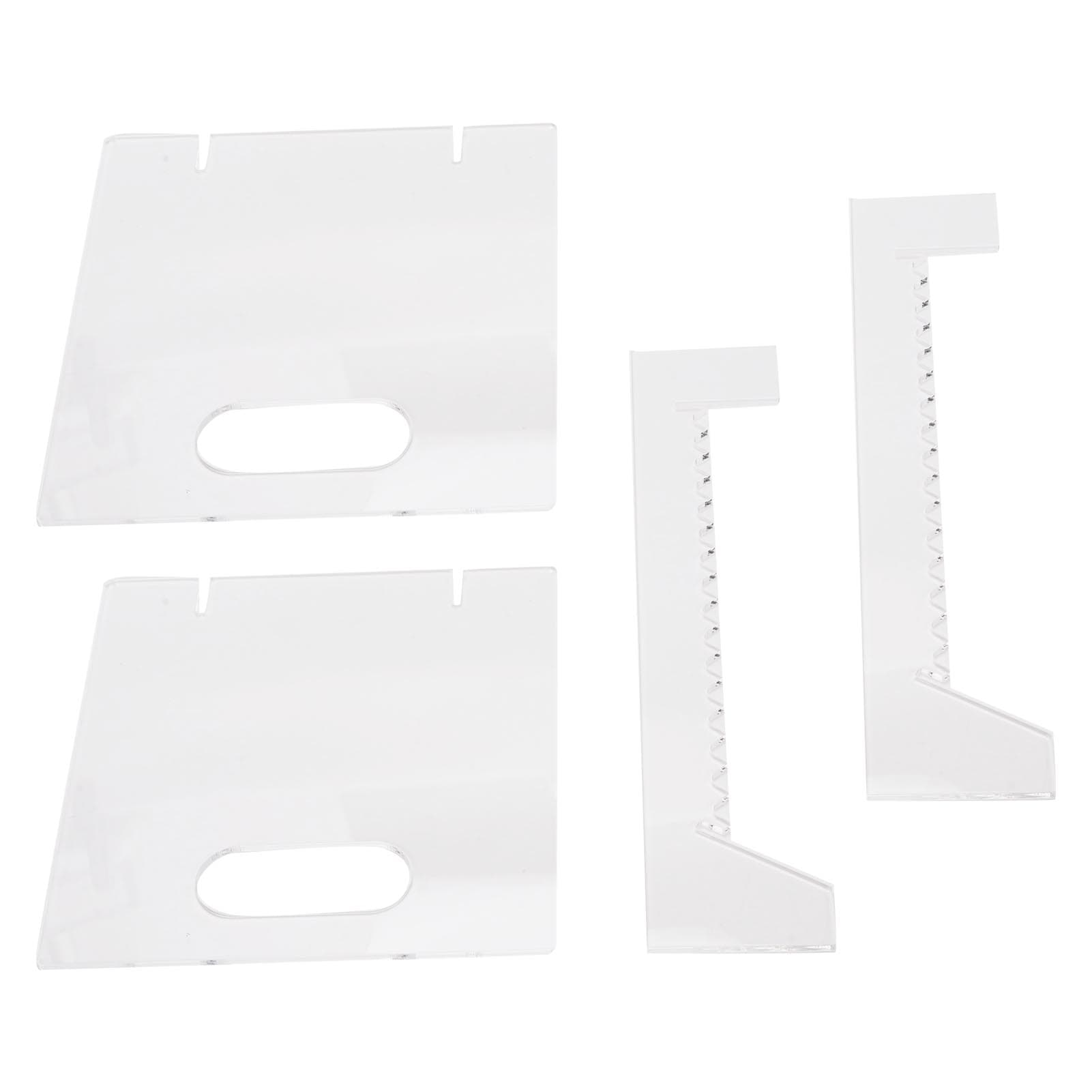 Acrylic Record Rack Deep Groove Anti Slip Detachable Record Holder Display Stand for Living Room