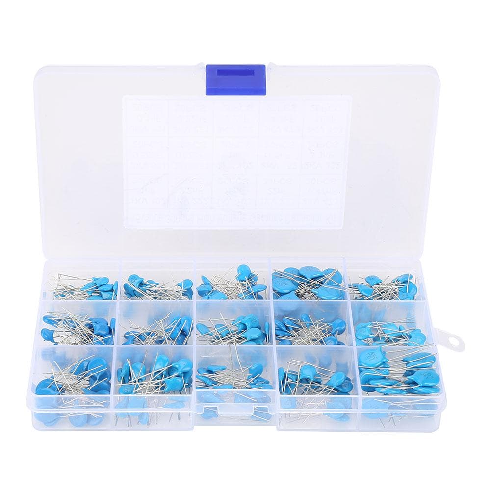 300pcs 15 Values High Voltage 0.1nF~22nF Ceramic Capacitor Assorted Kit