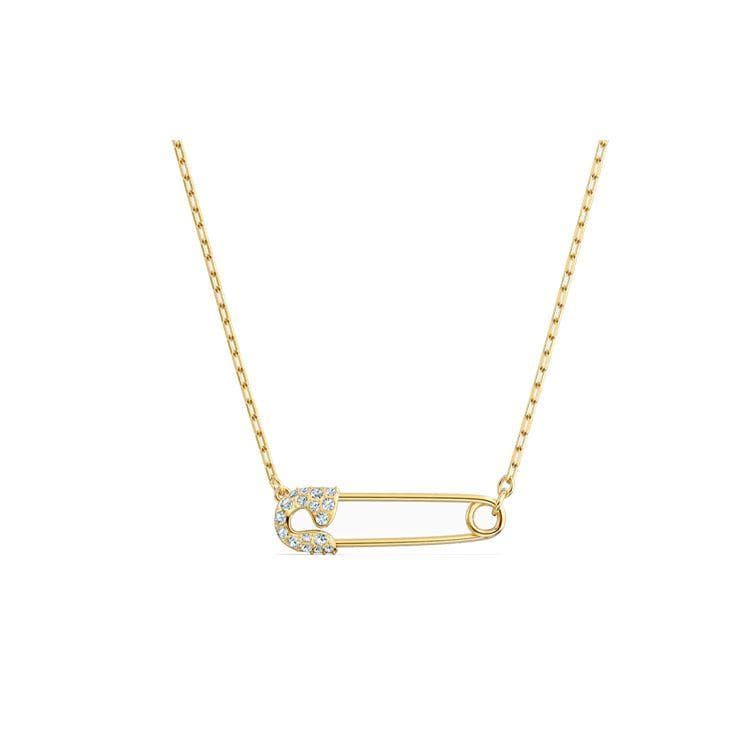 Swarovski So Cool Paperclip Gold Plated Necklace Women necklace 5512760 Box (Random Color)