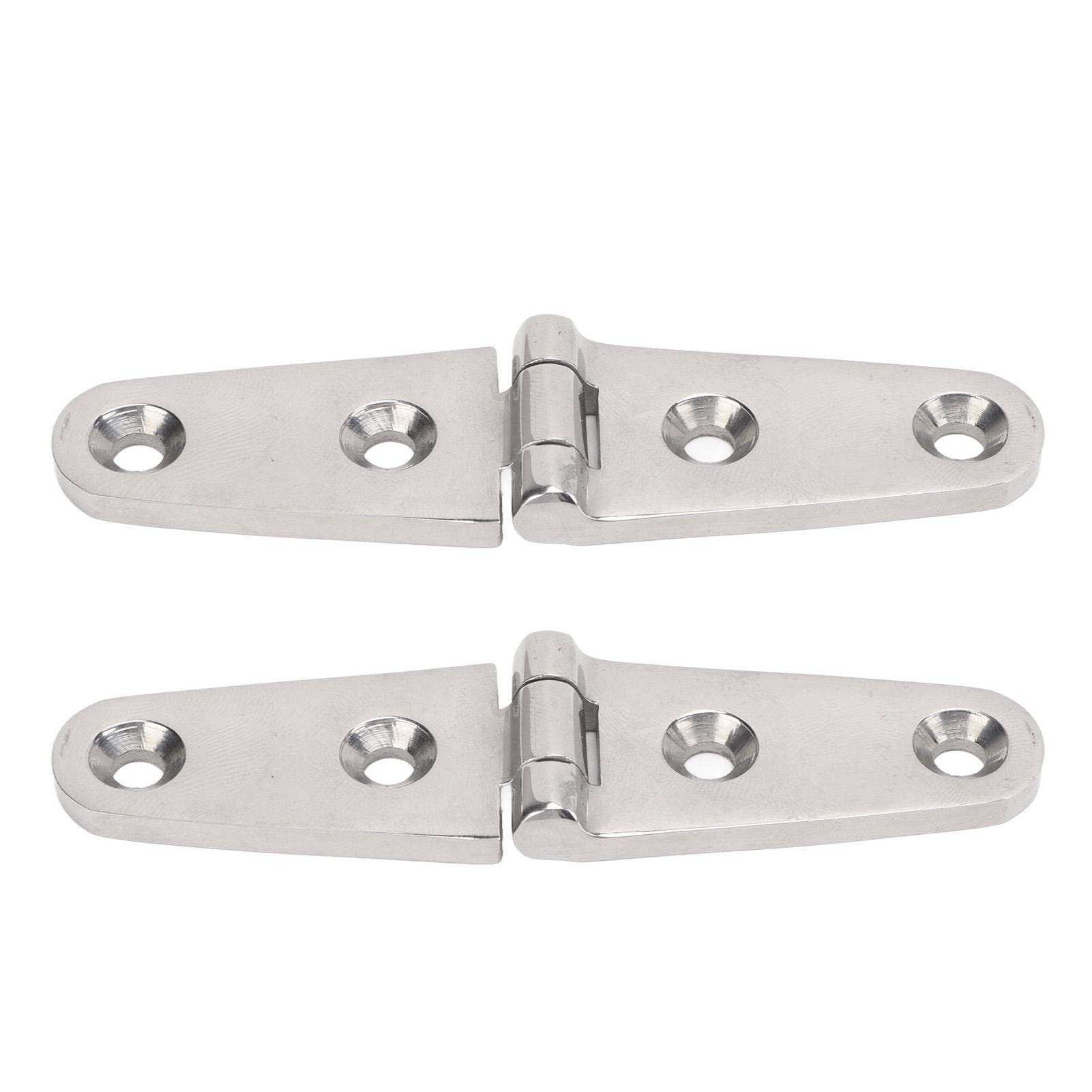 Pair Heavy Duty Strap Hinge with Holes 316 Stainless Steel Marine Boat Home Hardware for Door Gate