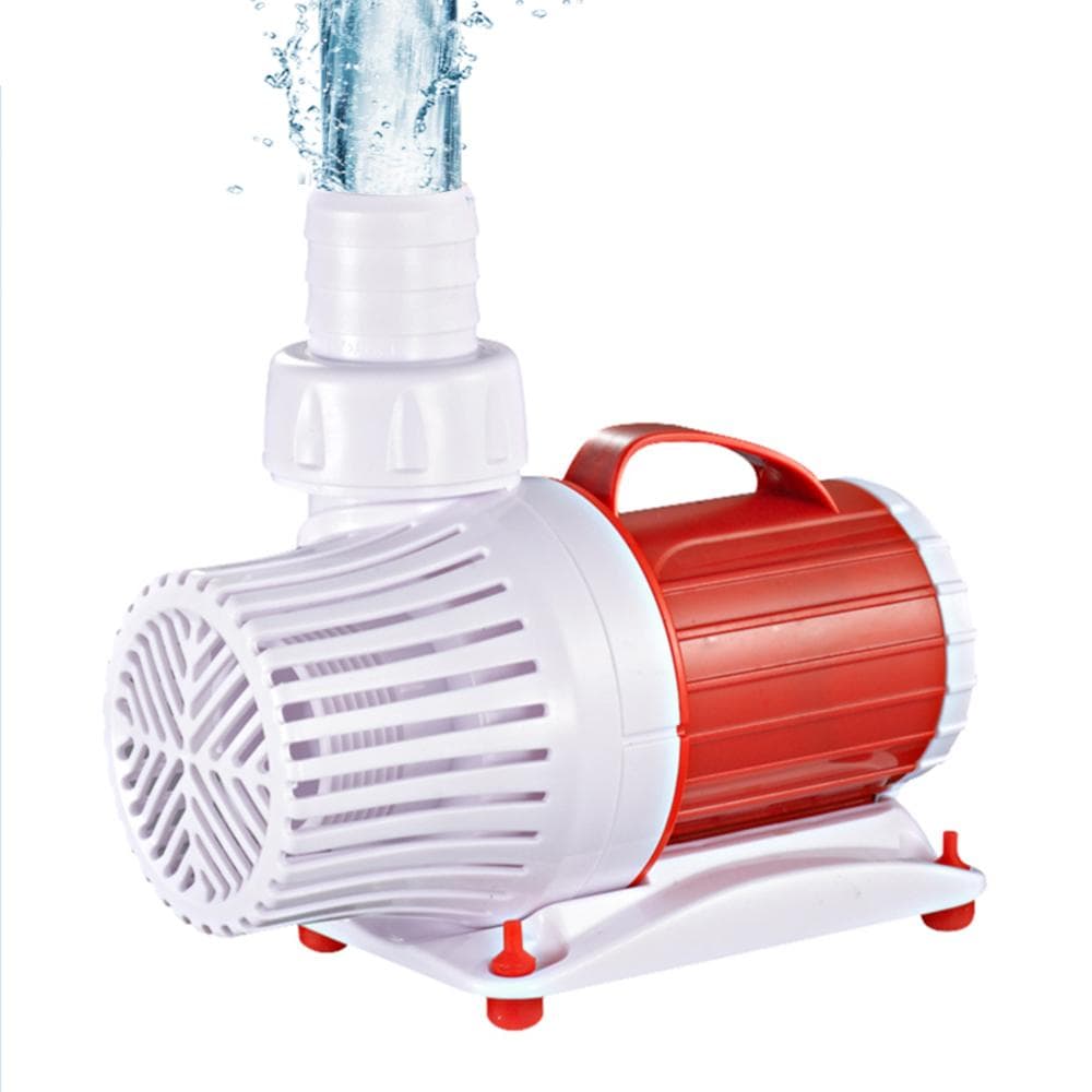 Variable Frequency Amphibious Water Pump 7000L/H Ultra Quiet Sine Wave Technology DC24V Aquarium KF-2024 US Plug red black