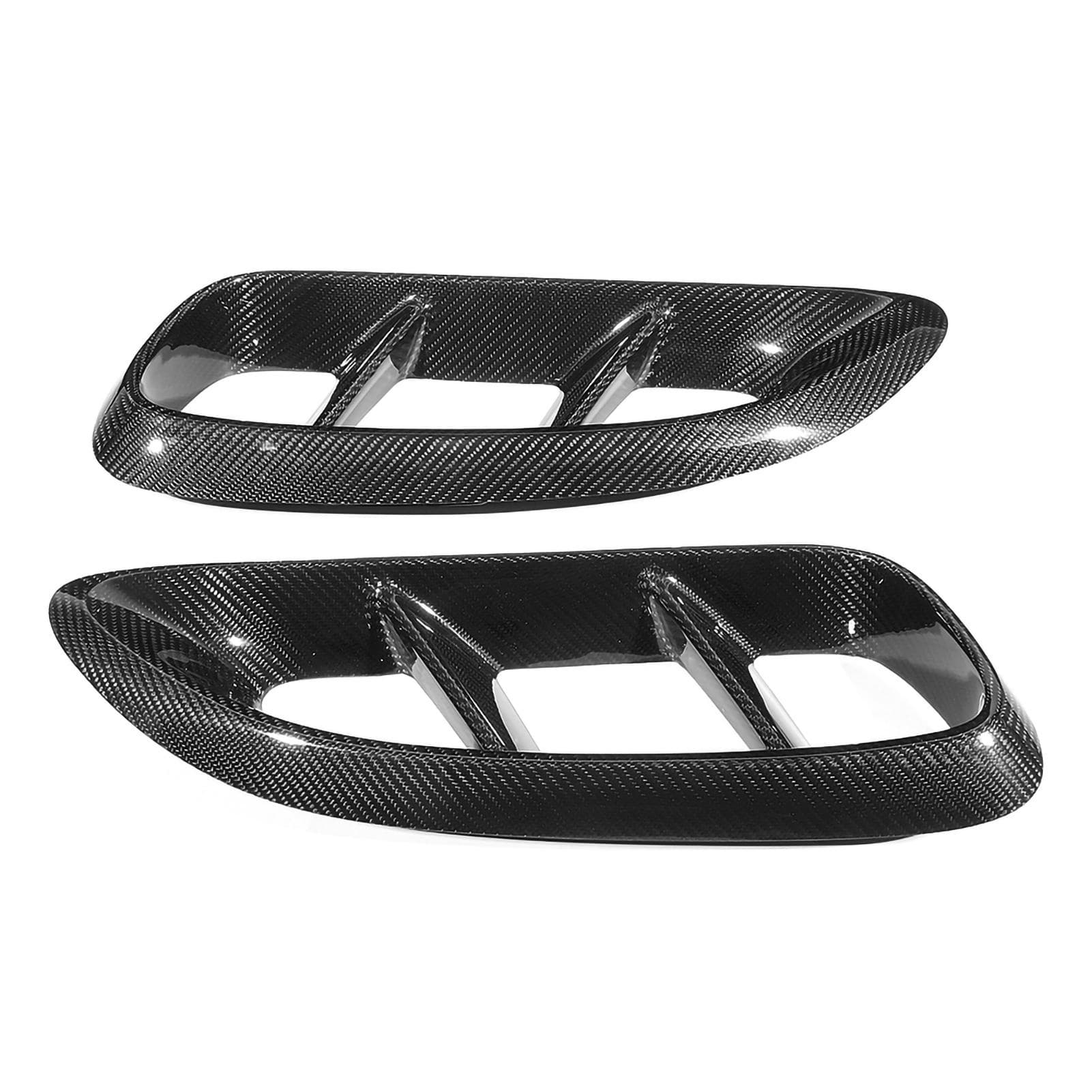 2pcs Carbon Fiber Fender Trim Side Vent Grille Fits for 718 Cayman Boxster