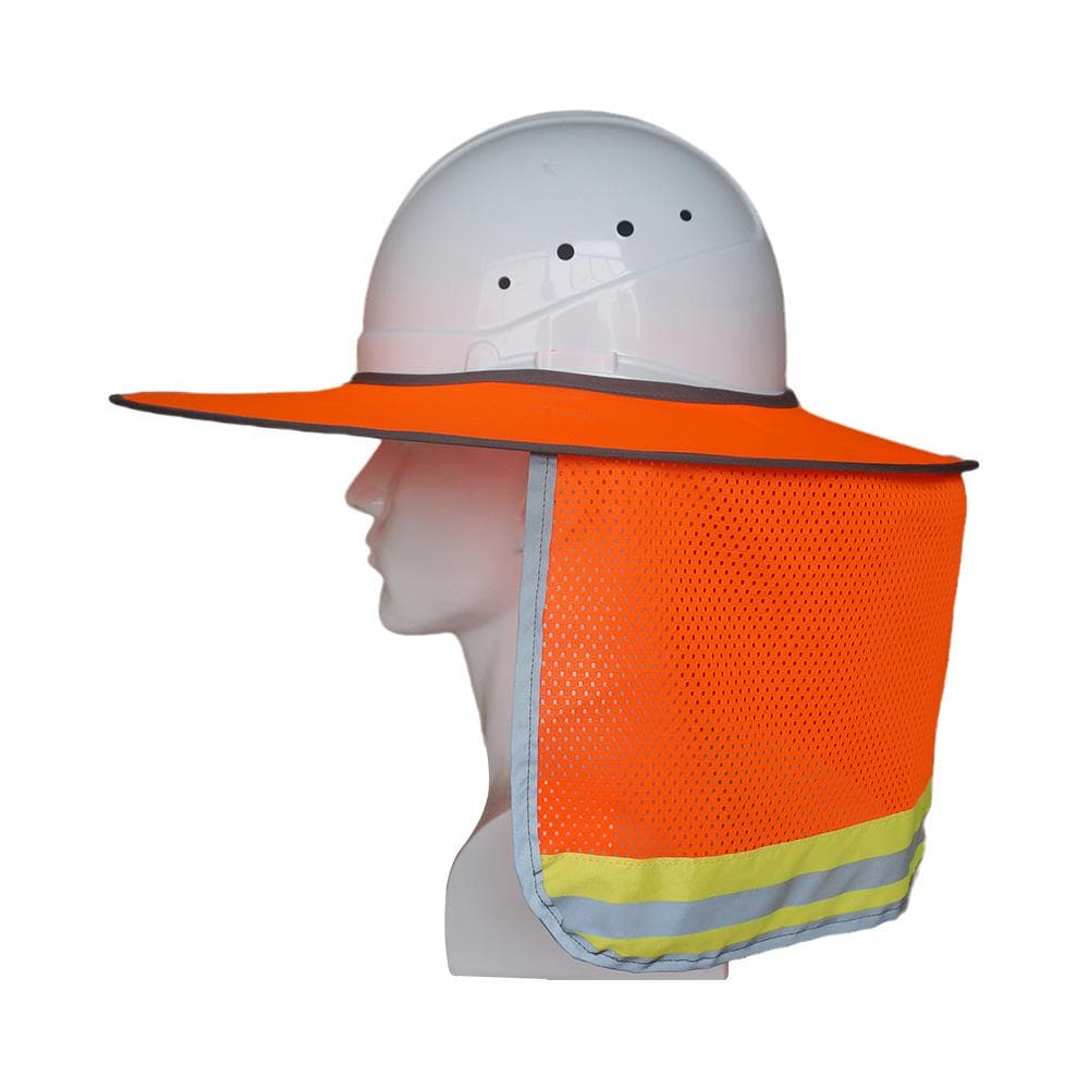 Sunscreen Helmet Brim is Suitable for Reflective Safety Sunscreen Helmet for Construction Sites orange