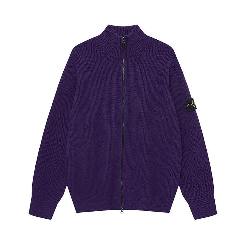 Cross-Border Stone Island Round Neck Unisex Pullover Sweater - European & American Trendy Style L