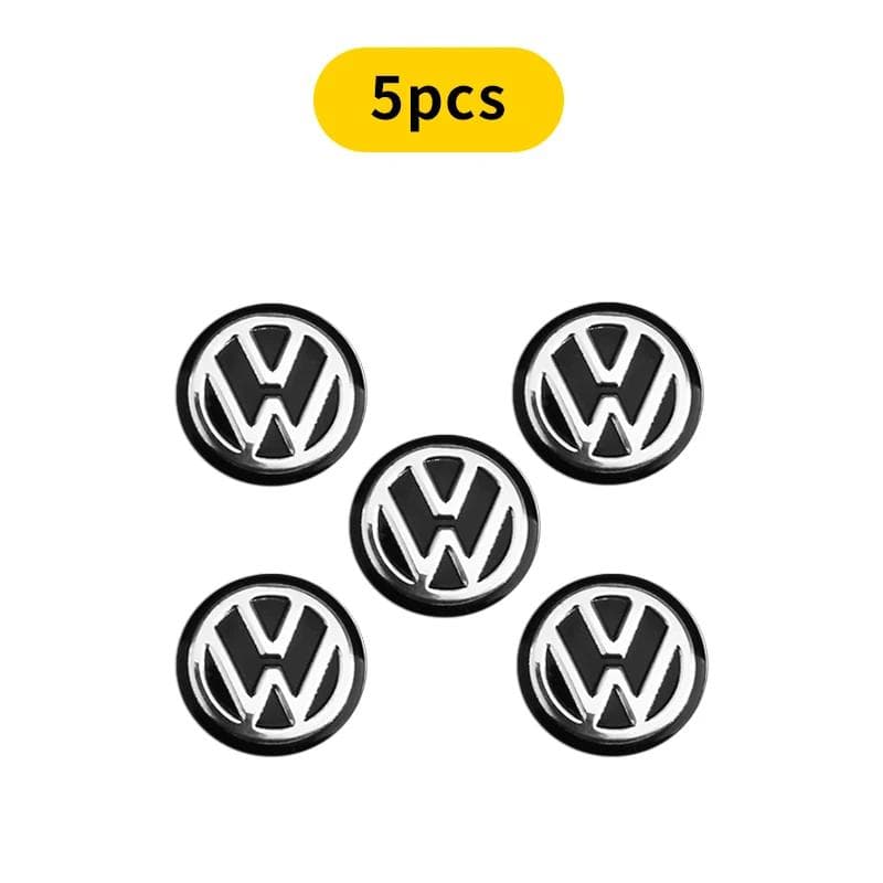 2026 New For VOLKSWAGEN VW 5/10Pcs 14mm Car Key Emblem Stickers Auto Control Key Logo Decals For Volkswagen VW Golf Tiguan Jetta