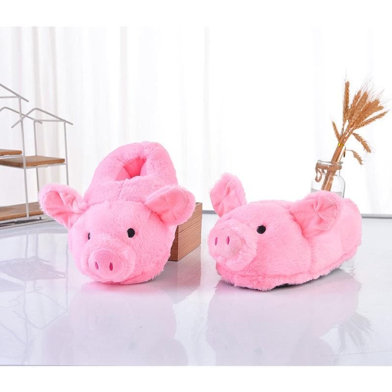 Cute Panda crocodile Anti-slip Shoes shark Unisex Winter Warm Indoor Cute Cartoon Plush Unicorn Bear Cat Cow Duck Rabbit Cosplay Slippers 35-43