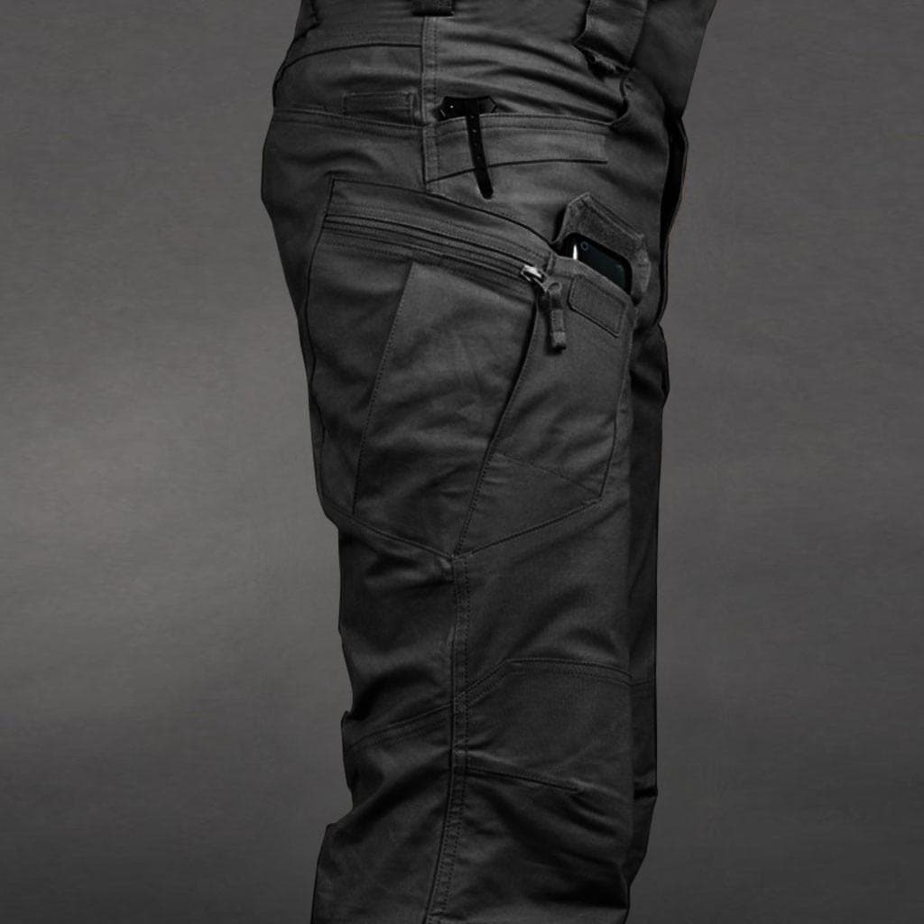 Men's Multi-pocket Scratch-proof Waterproof Pants For Outdoor Camping Climbing Trousers Multifunctional Tactical Pants Overalls XXXL black
