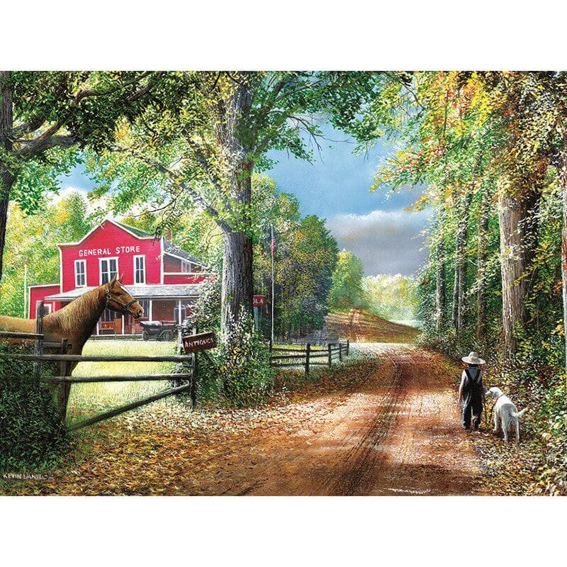 Diamond Embroidery White Chalk 5D Diamond Cross Stitch Crystal Full Unfinish A Beautiful Suburb 20X30CM