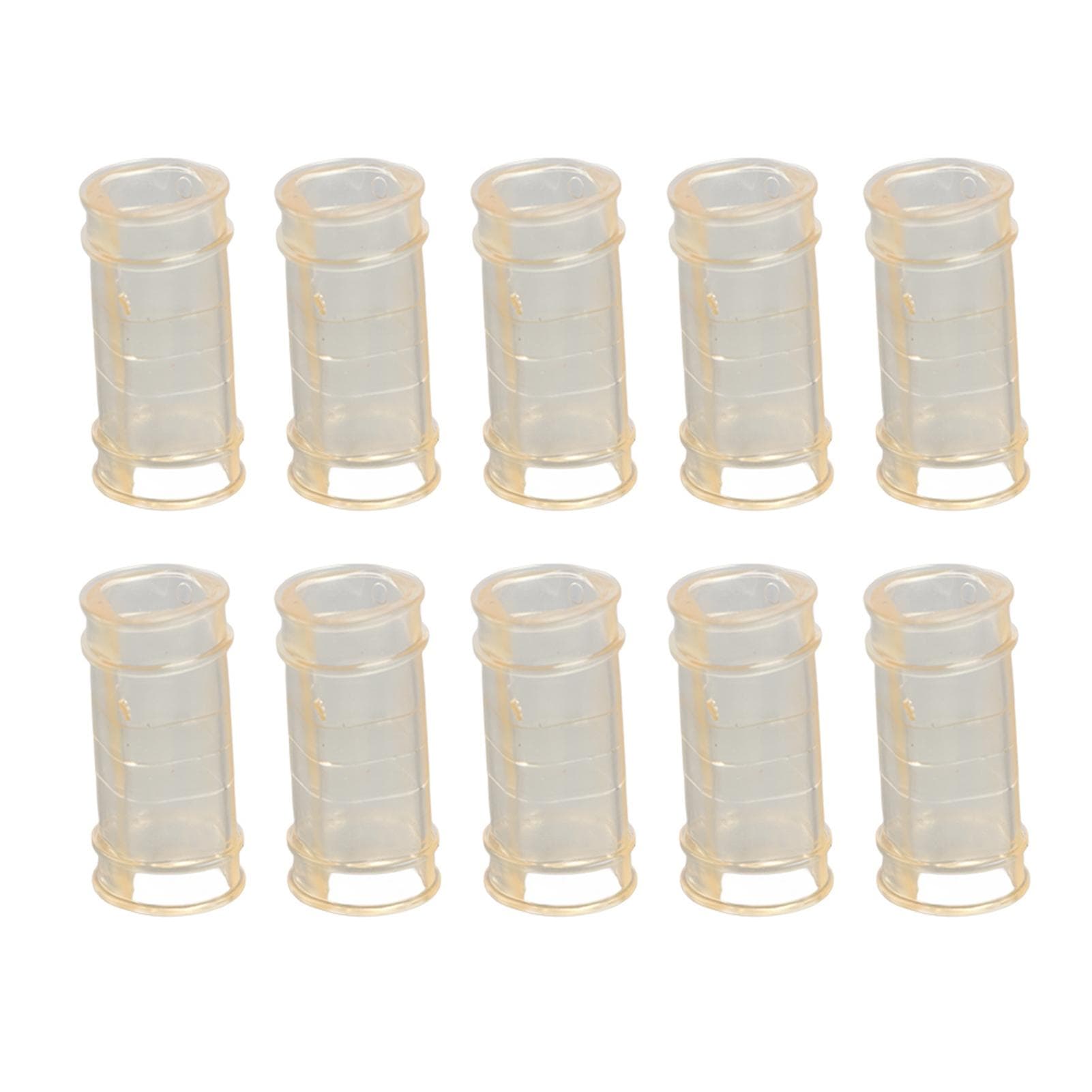 10pcs Plastic Chicken Farm Livestock Poultry Feeding Drinking Water Pipe Adapter ConnectorWhite white