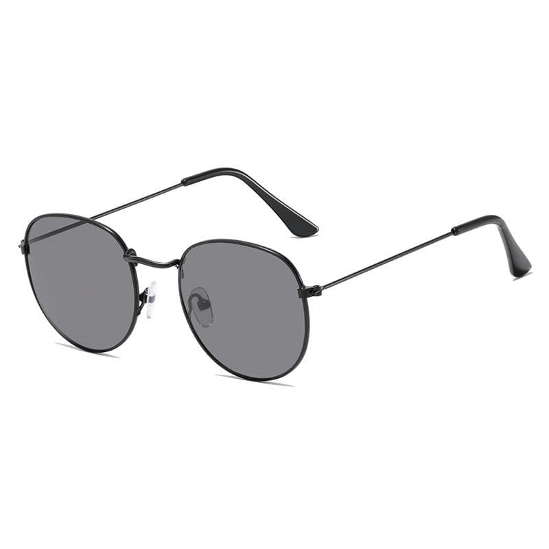New Metal Round Sunglasses Women Retro Small Frame Oval Fashion Designer Classic Sun Glasses As shown in the fig