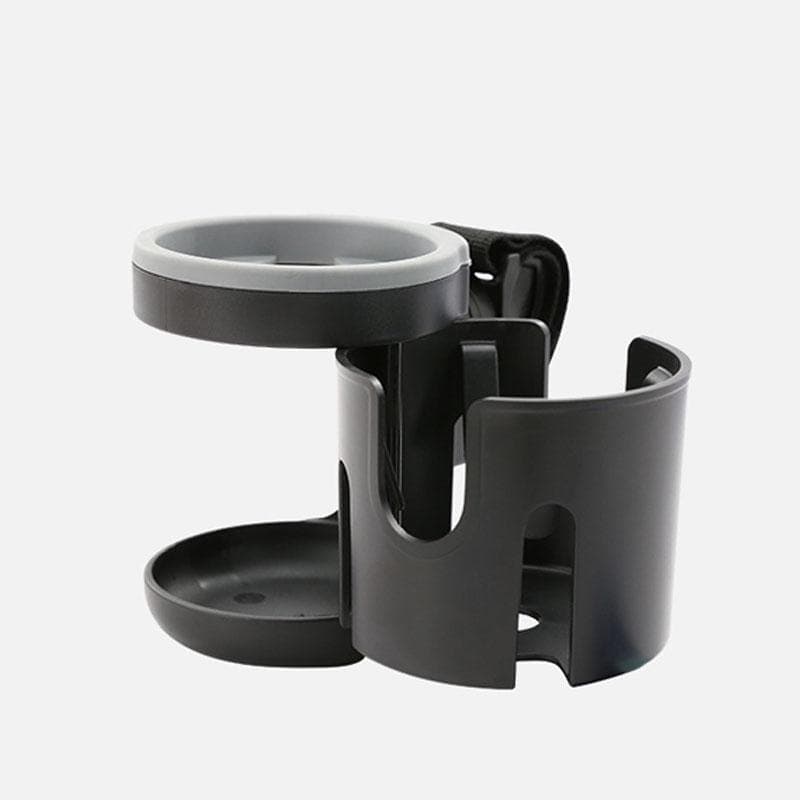 Baby Stroller Accessories Bottle Holder Universal Tricycle Pram Water Cup Mobile Phone and Drink Holder Wheelchair Cart black