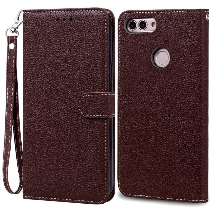 For Huawei P Smart 2018 Case FIG-LX1 Leather Wallet Flip Case For Huawei P Smart Case FIG-LX1 5.65 inch Case Coque Fundas Shell P Smart 2018 FIG-LX1