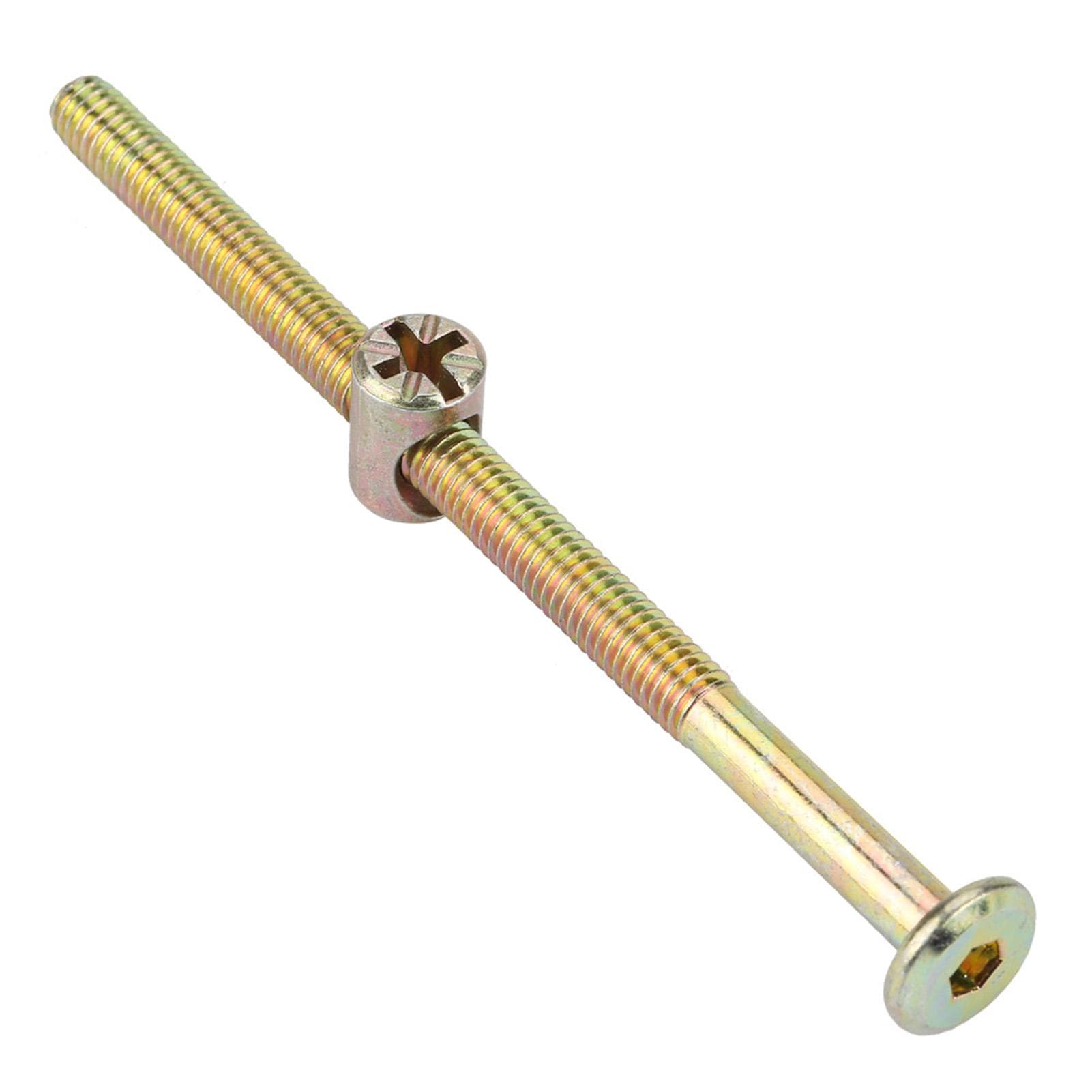 10pcs High Quality Carbon Steel Color Zinc Plated Hex Flat Head Screw Hammer Head Nut (6 * 90mm)