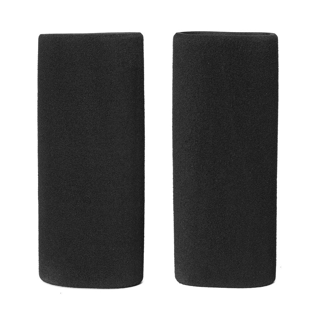 Pair Motorcycle Handlebar Grip Covers Anti-vibration Anti-slip Internal Diameter 31.7-36.8mm black