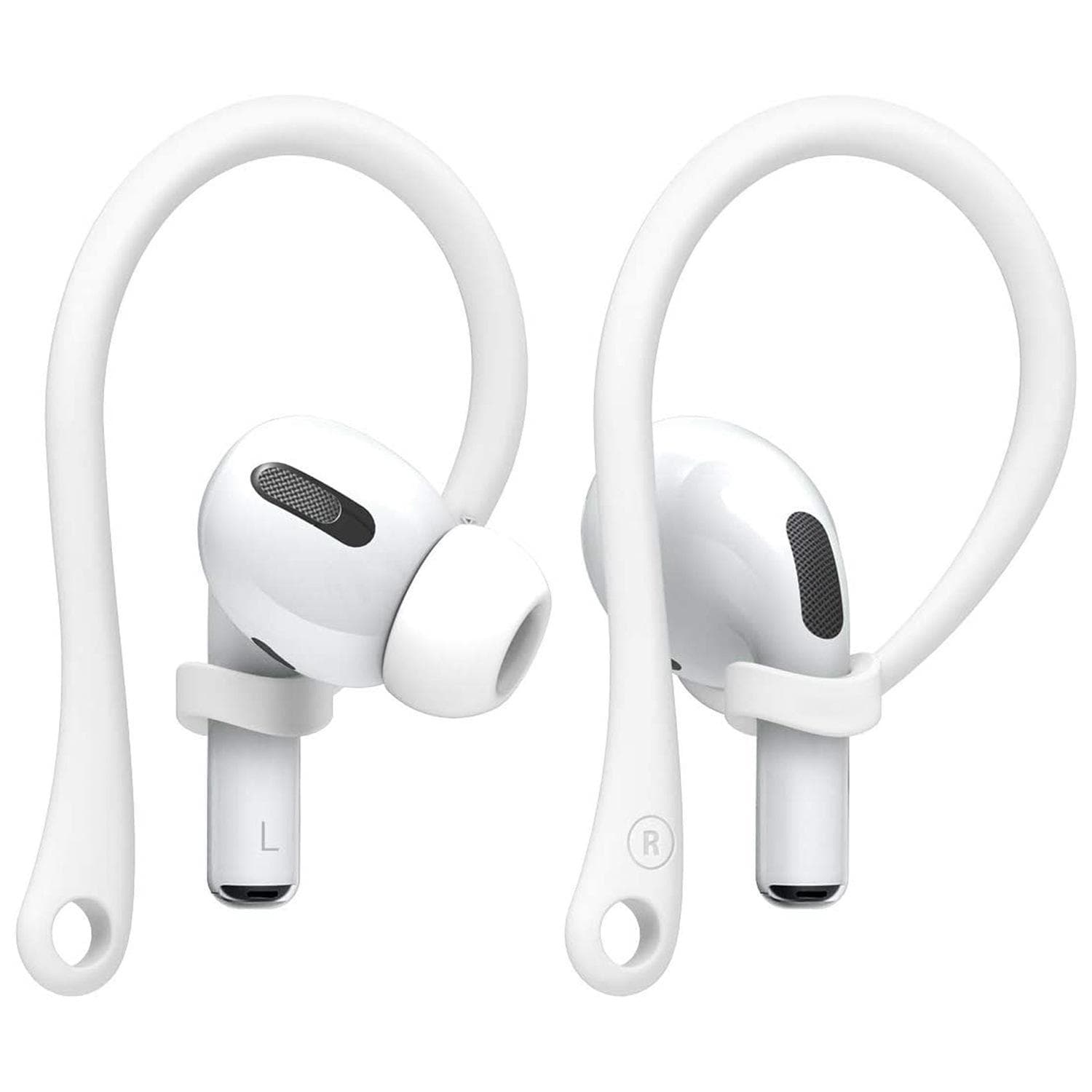 Silicone Ear Hooks for Apple AirPods Pro 2 - Anti-Lost Bluetooth Headset Holder null white