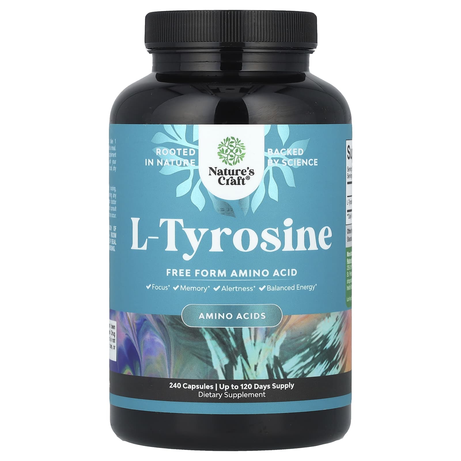 Nature's Craft, l-tyrosine, 1,000 mg, 240 capsules (500 mg per capsule)