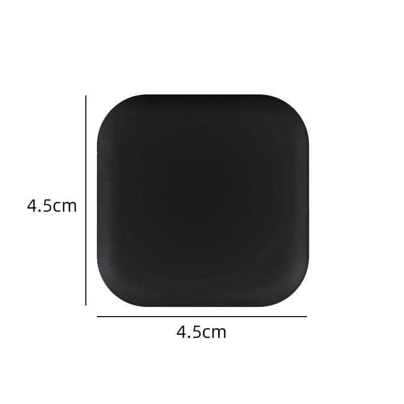 1PCS Silicone Door Stopper Handle Bumpers Self Adhesive Mute Anti-Shock Protection Porte Pad Round Square Wall Protector Pad Square1pcs black