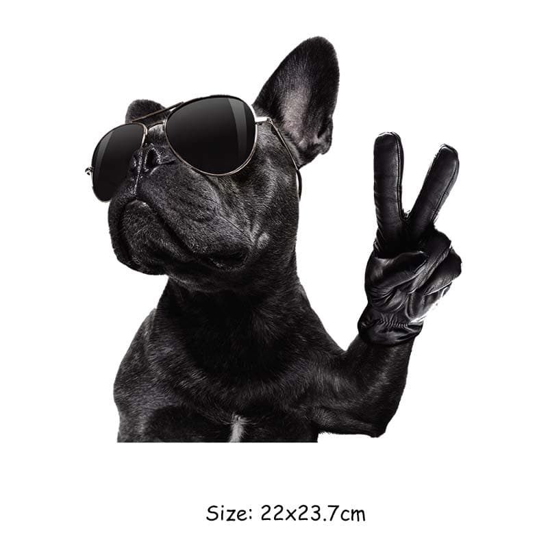 Cartoon Animal Diy Patch Iron On Clothes Jeans Fashion Diy Accessory Sticker Heat Press Appliqued Thermal Patch Wolf Lions Dog 22x23.7cm