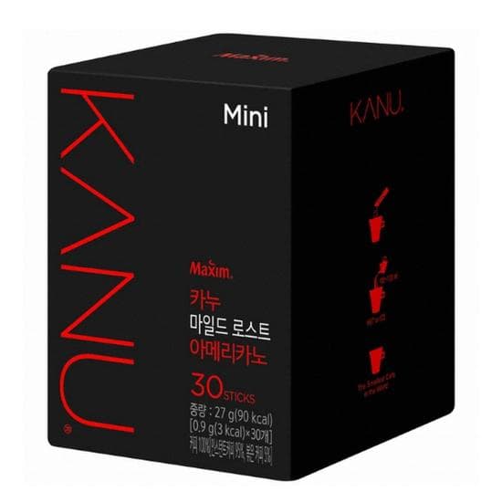 Dongsuh Maxim Kanu Mild Roast Americano In Mini Size (0.9g Each Sticks) 30