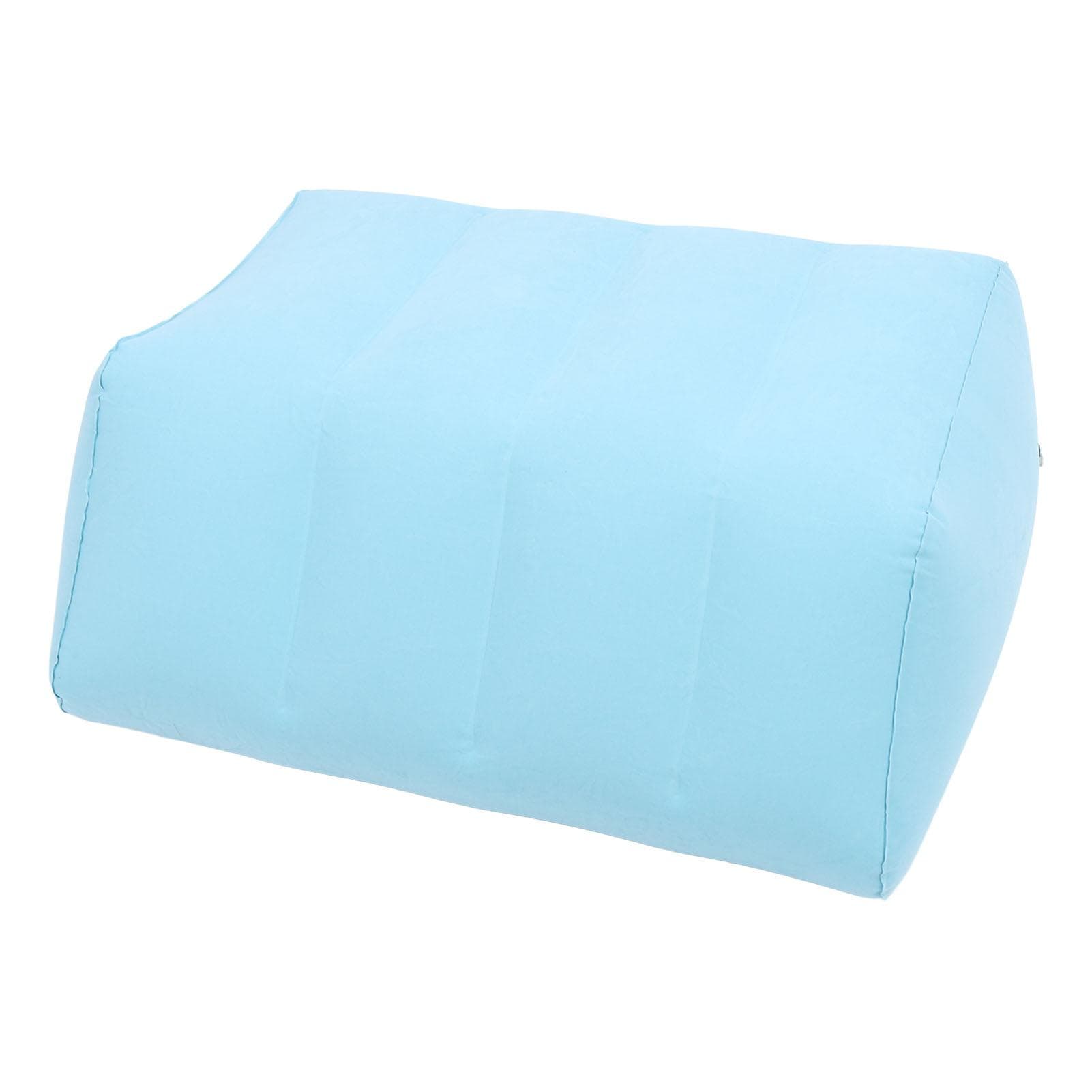 Inflatable Leg Elevation Pillow PVC Flocking Portable Inflatable Leg Wedge Pillow for Sleeping