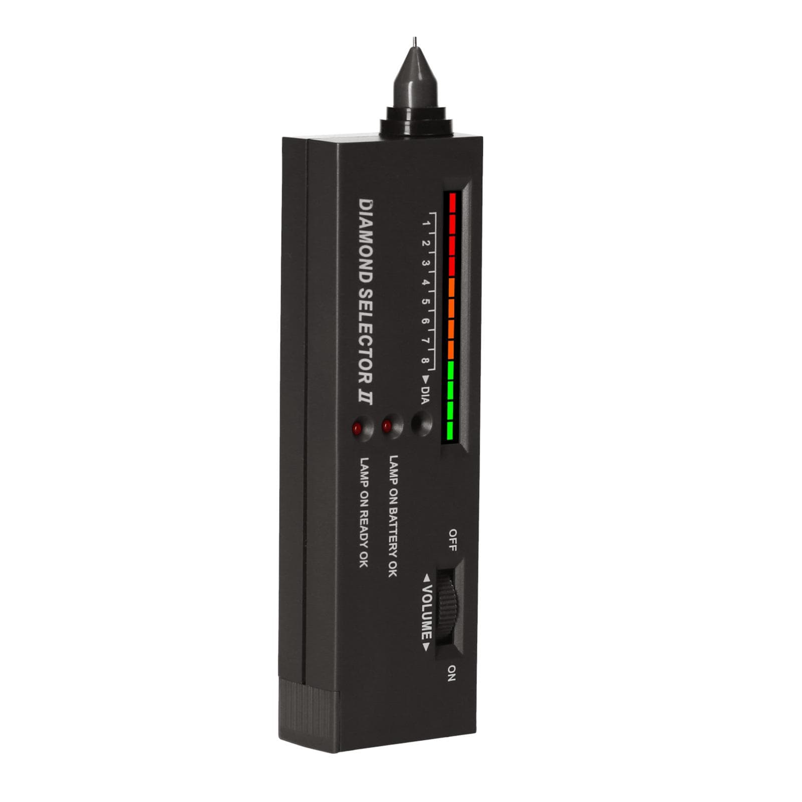 Diamond Tester Pen High Accuracy Diamond Selector Detector Gemstone Jewelry Testing Tool with Case black