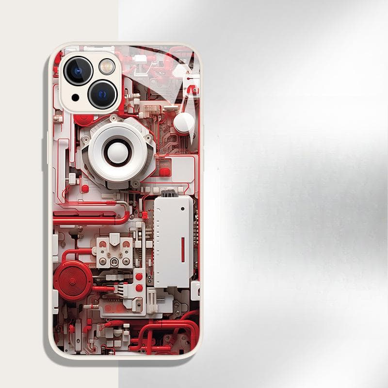 Mechanical Suitable for Apple 16 IPhone 15plus Glass 14 Liquid Soft Shell 13mini Mobile Phone Case 12 Apple X/XS