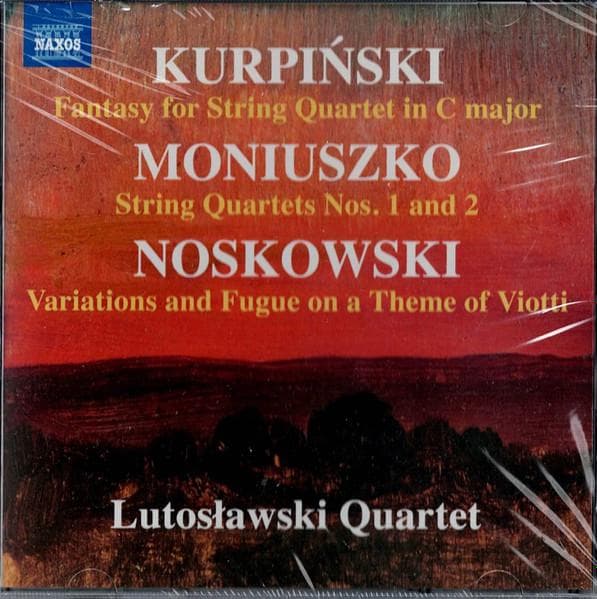 CD KAROL KURPIŃSKI, STANISŁAW MONIUSZK - Fantasy For String Quartet In C Maj 8573978 Naxos 2023 Germany Classical Used