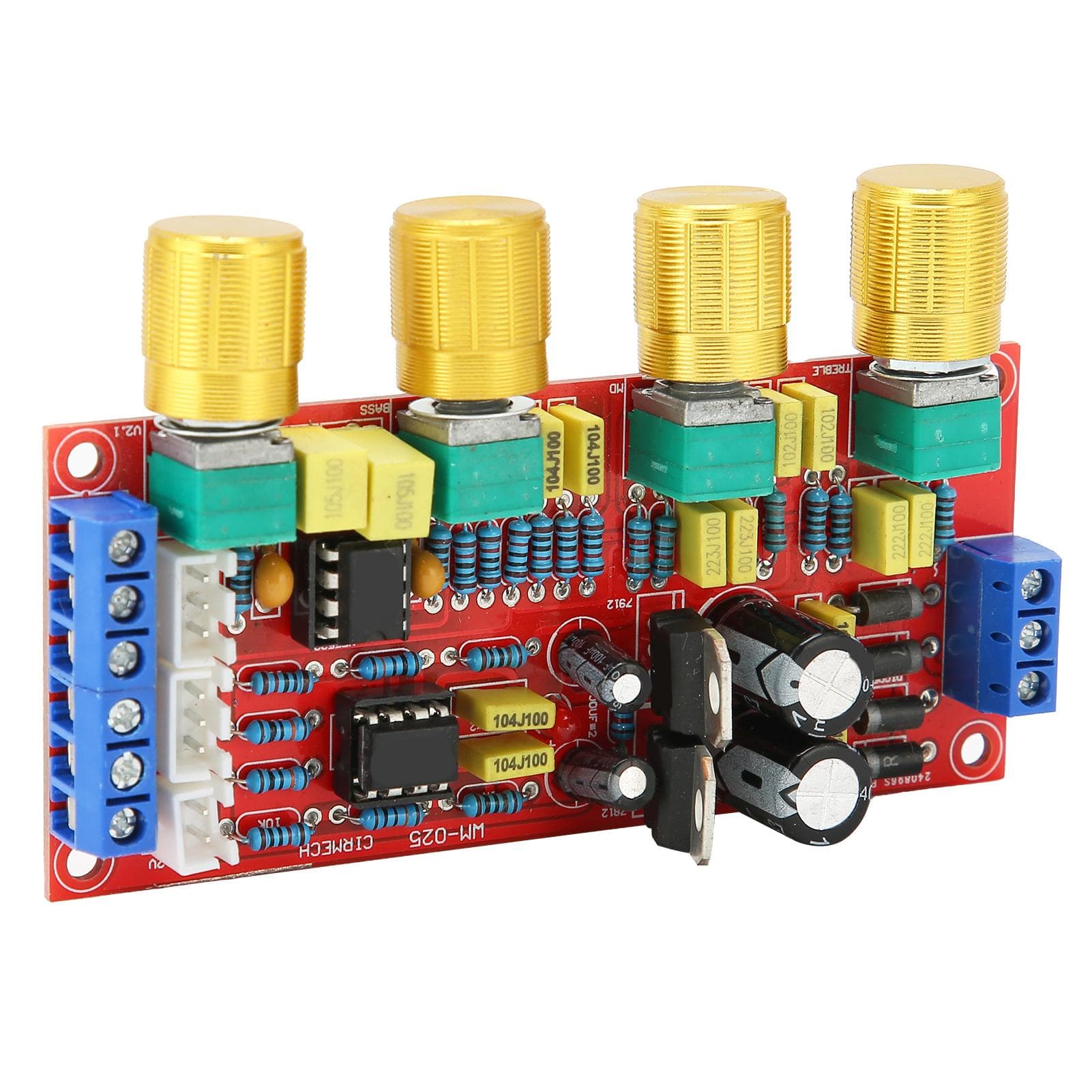 Audio Preamplifier Module HIFI Amplifier Volume Tone EQ Control Board Accessory AC 12V NE5532