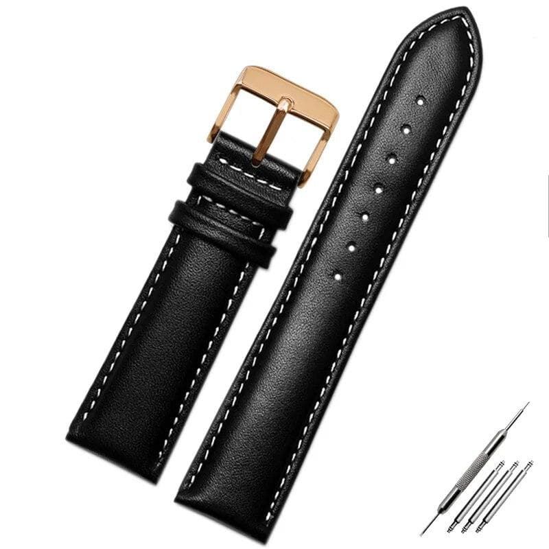 Genuine Leather Watch Strap for Armani Watch Band Ar0382 Ar2447 Ar1970 Men's and Women's Cowhide Watchband Bracelet 20 22mm 22mm