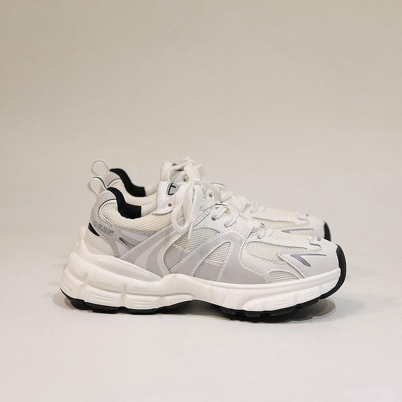Thick-soled Color-blocking Daddy Shoes Women's Autumn New Student All-match Casual Sports Shoes 40