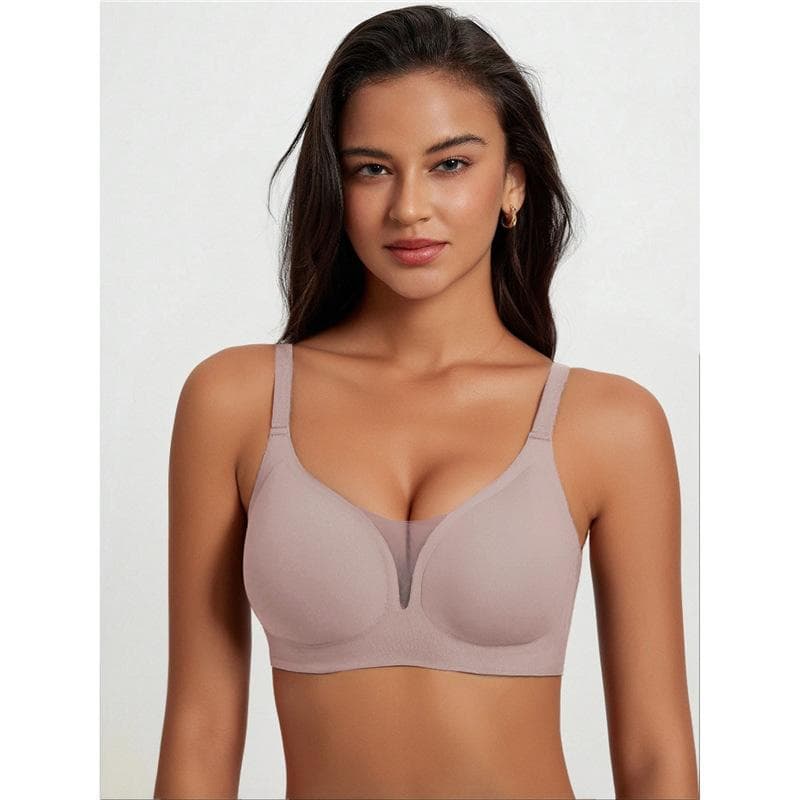 Women'S Seamless Wide Strap Bra, Top Style Without Underwire or Padding, Comfortable and Breathable, Suitable for Everyday Wear in For All Seasons XL khaki