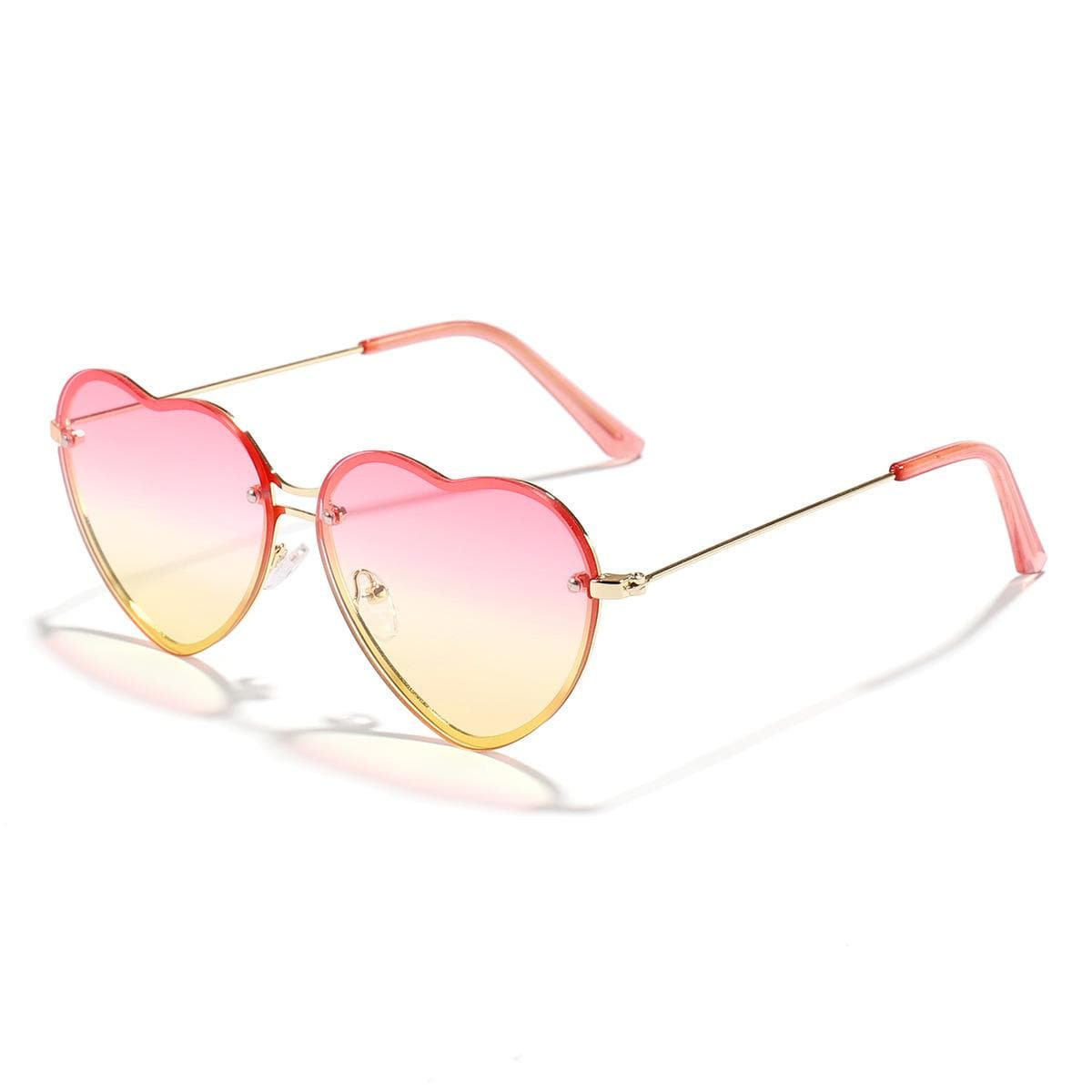 New Vintage Round Sunglasses Women Men Brand Core Sun Glasses Female Heart Eyewear for Male Female MULTI