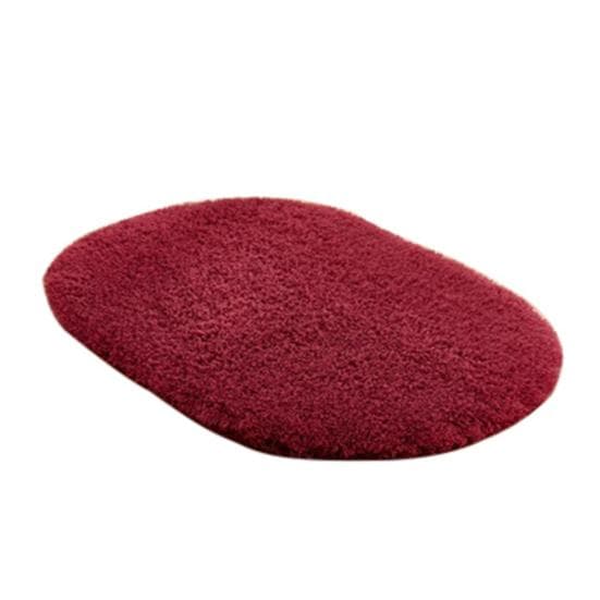 Talos Water Absorbent Oval Plush Non-Slip Floor Mat Rug Living Room Doormat Carpet 30*50cm