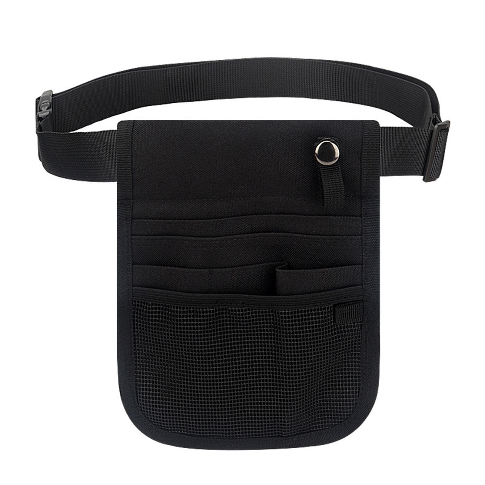 Nurse Waist Bag with Belt Nylon Reusable Durable Multifunctional Portable Nurse Fanny Pouch for
