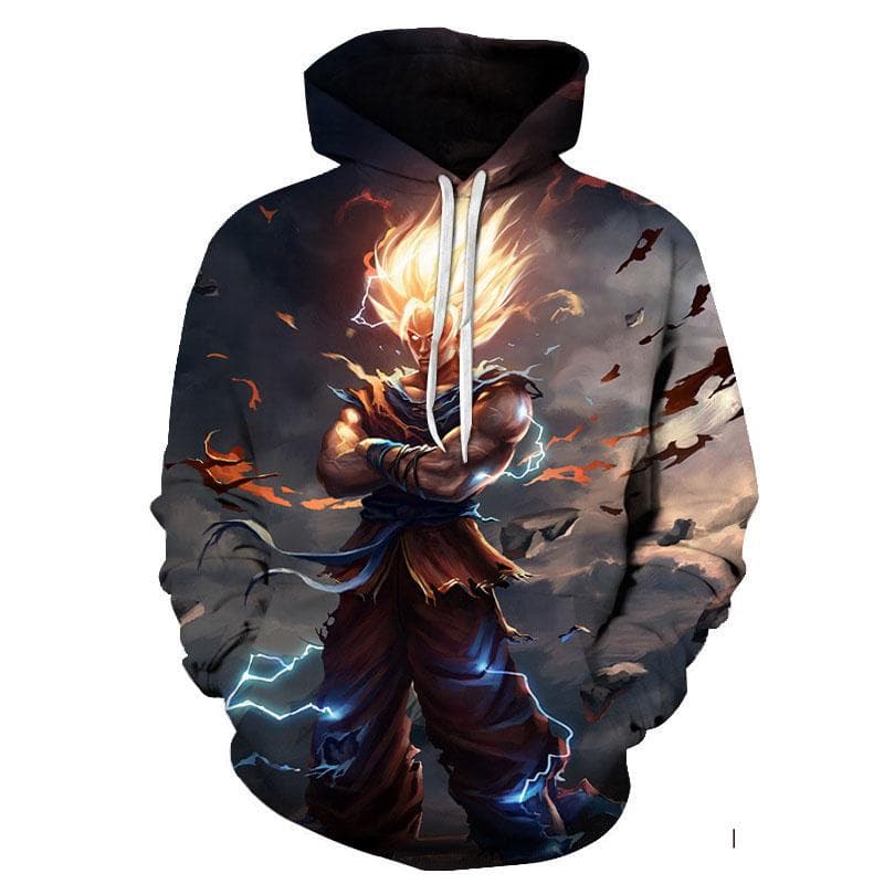 Japan Anime Dragon Ball Goku Hoodie Fashion Casual 3D Printed Hoodies Unisex Hooded Long Sleve Sweatshirt 6XL