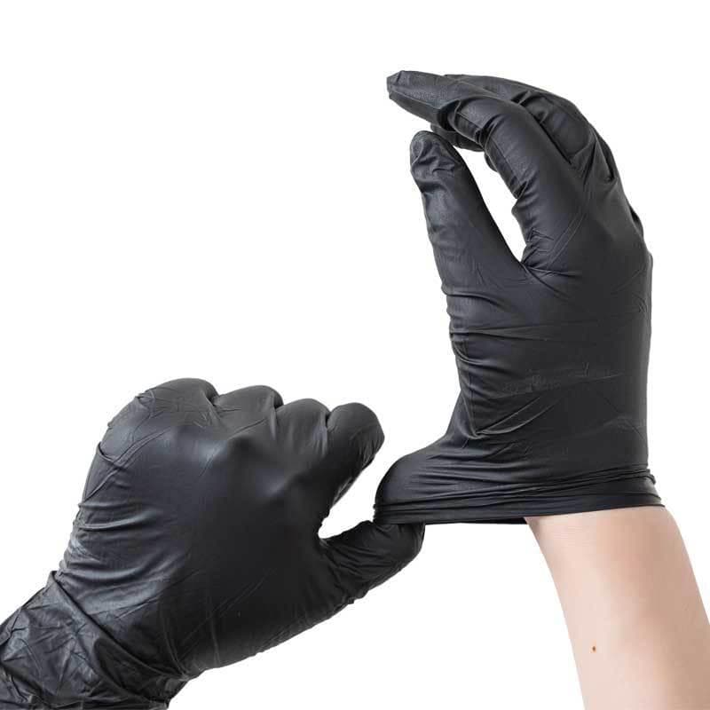 50/100PCS Disposable Black Nitrile Gloves for Household Use Latex Free Powder Free Cleaning Gloves Tattoo Hairdressing Tools S