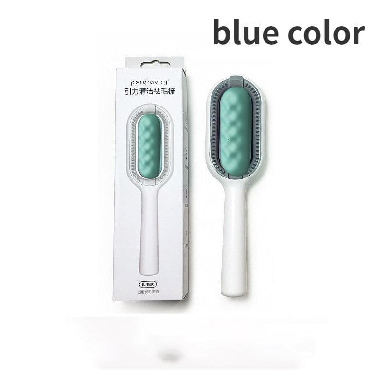 1Pcs Pet Cleaning and Hair Removal Comb Cat Brush To Remove Floating Hair Sticky Pet Cleaning Supplies blue
