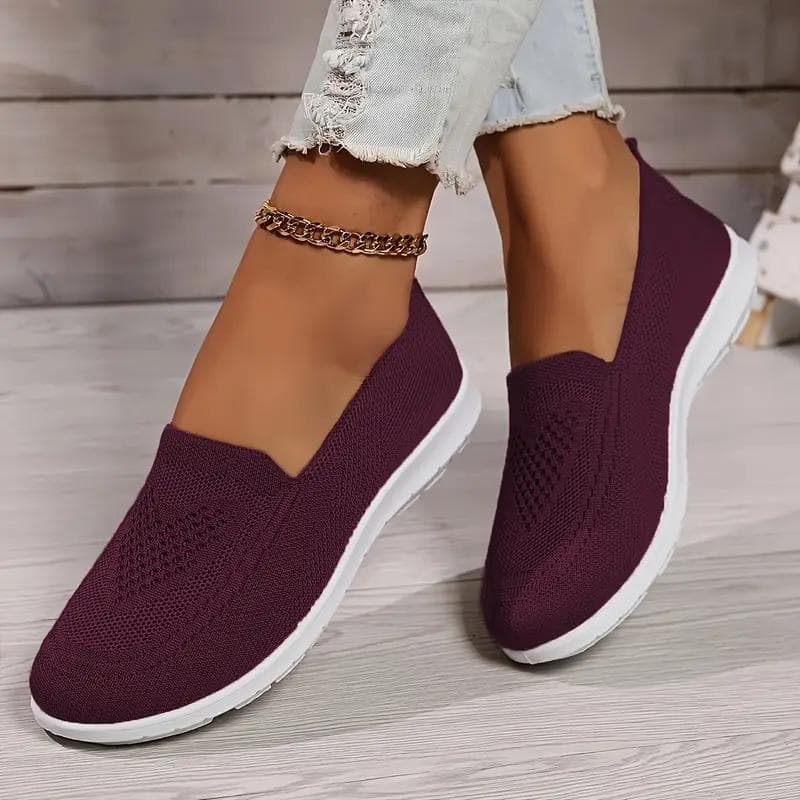 Women's Large-sized Casual Shoes, Old Beijing Cloth Shoes, and Women's Sports Shoes 41 dark purple
