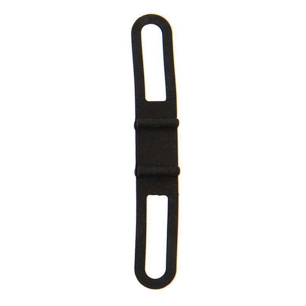 New Mountain Bike High Elastic Silicone Rubber Band Universal Bicycle Band Tie Light With black