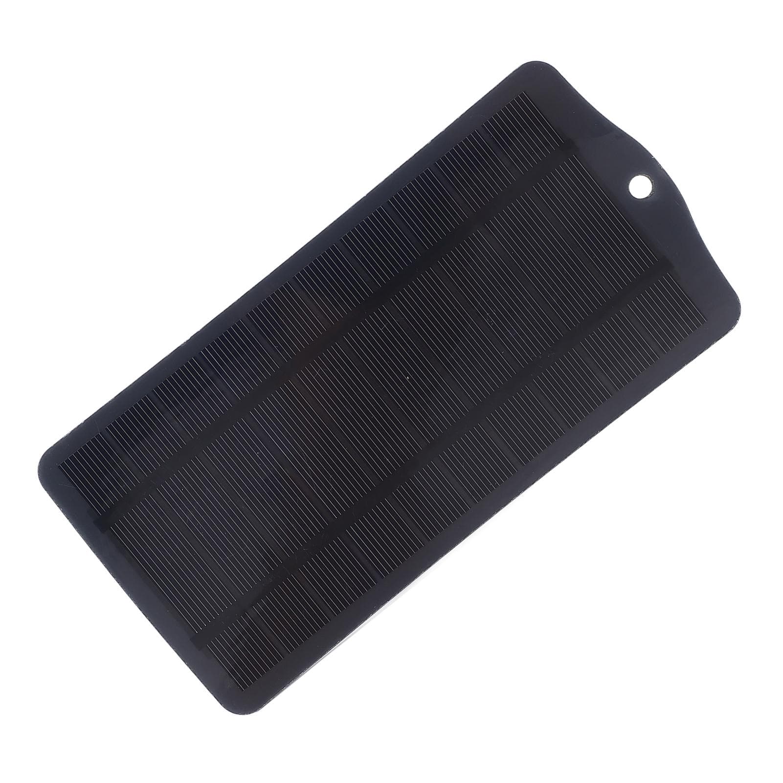 Solar Power Charger 2.5W 5V Monocrystalline Silicon USB Solar Panel Charger for 3.7V to 5V black