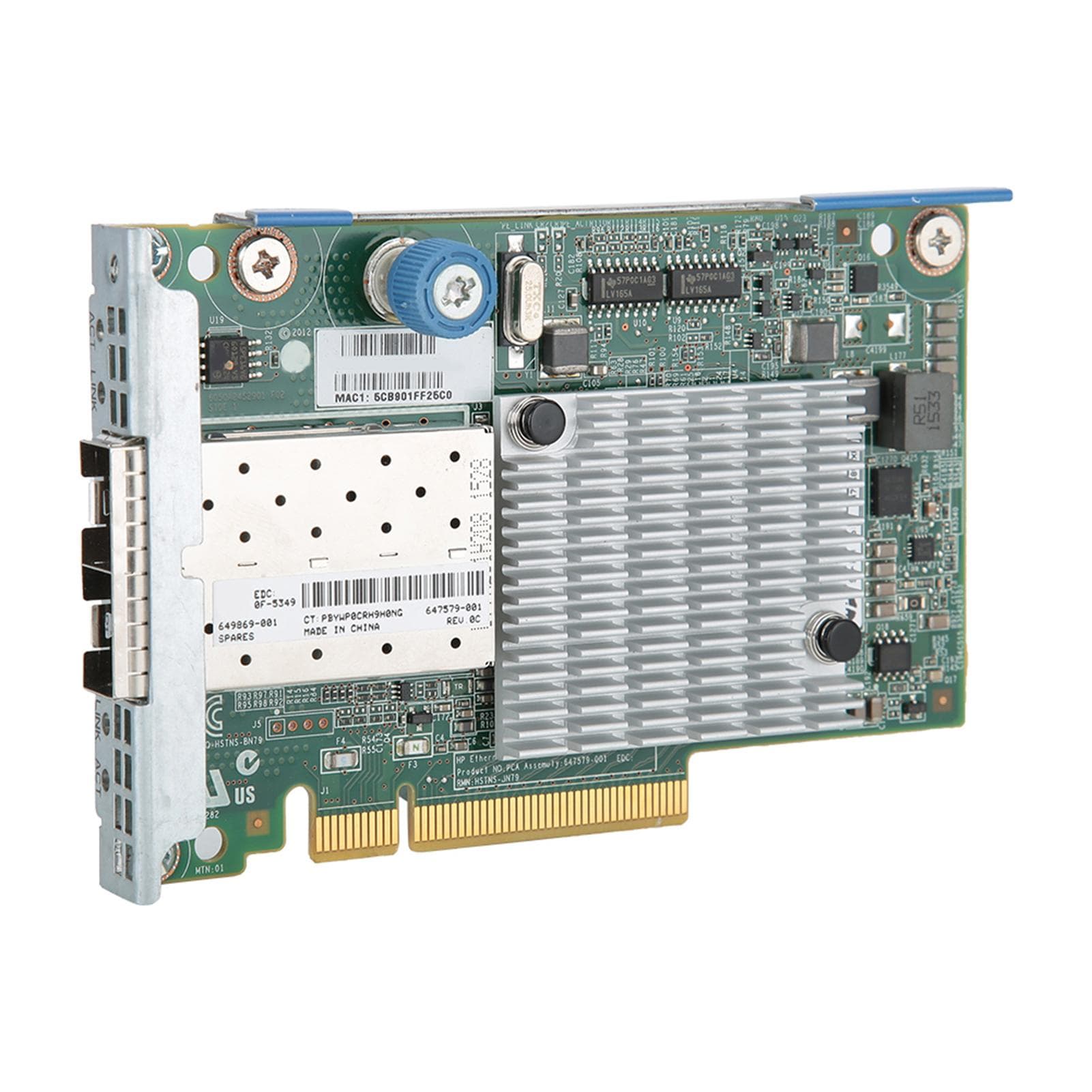 Dual Port Ethernet Adapter 10Gbps 647579-001 649869-001 Fiber Optical Ethernet Adapter