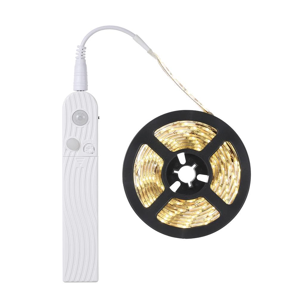 DC5-6V 2.3W 3 Meters 180 LED Strip Light Cabinet Lamp AAA Battery Powered Operated USB Charging 3m warm white