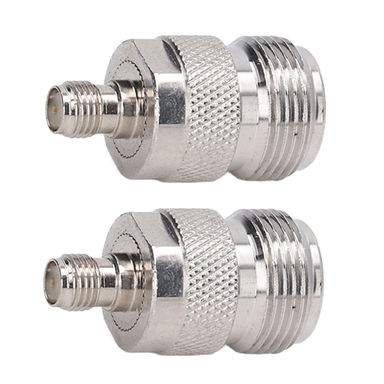 2Pcs N Female to SMA Female Adapter RF Coaxial Coax Cable Connector Home Audio Accessories