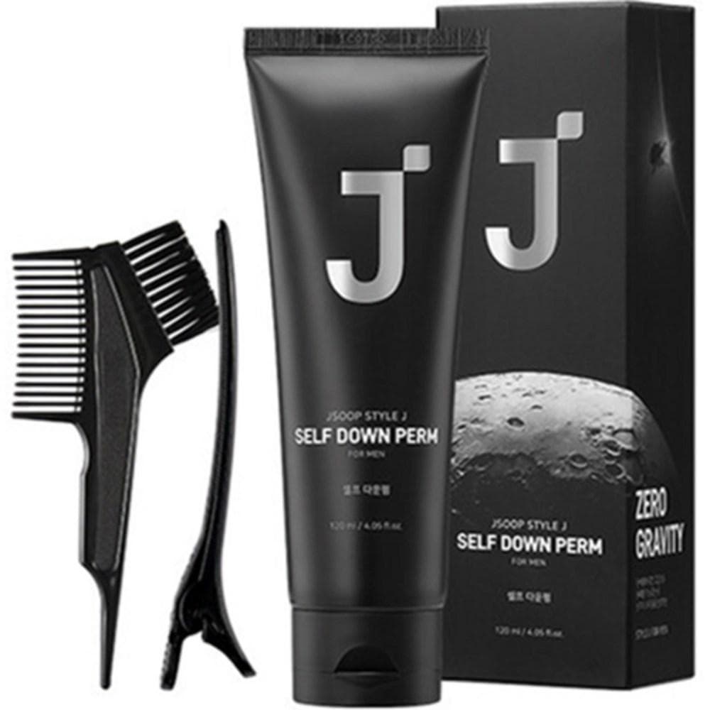J.Sup Style J. For Men Self Down Perm for regular hair + clip + perm + gloves + perm brush set, 120ml, 1 piece