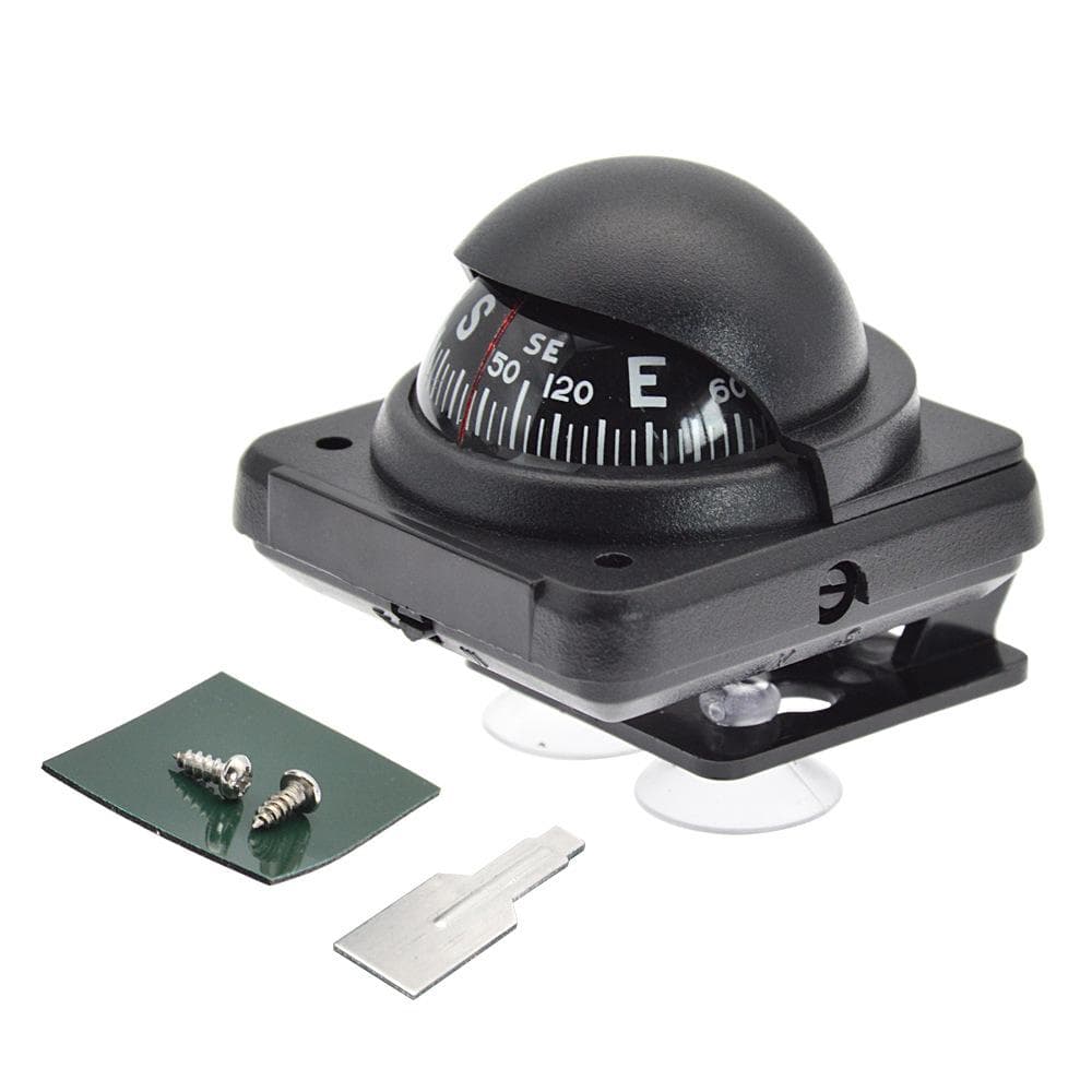 Nautical Compass Car Compass Sea Marine Navigation Declination Adjustment Guide black