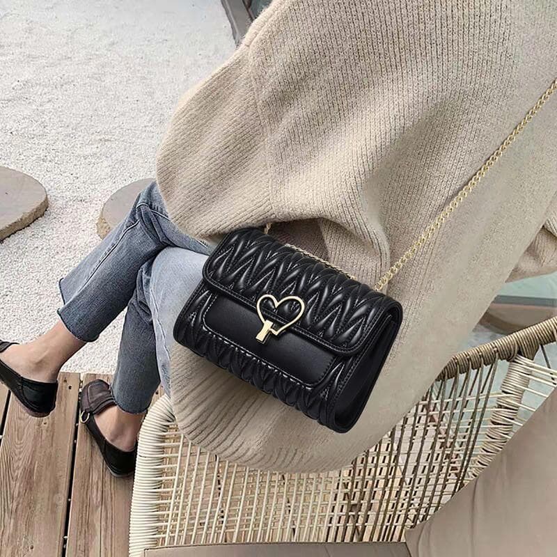 Small Bag Leather Crossbody Bag Summer Chain Bag All Stylish Shoulder Bag for Women
